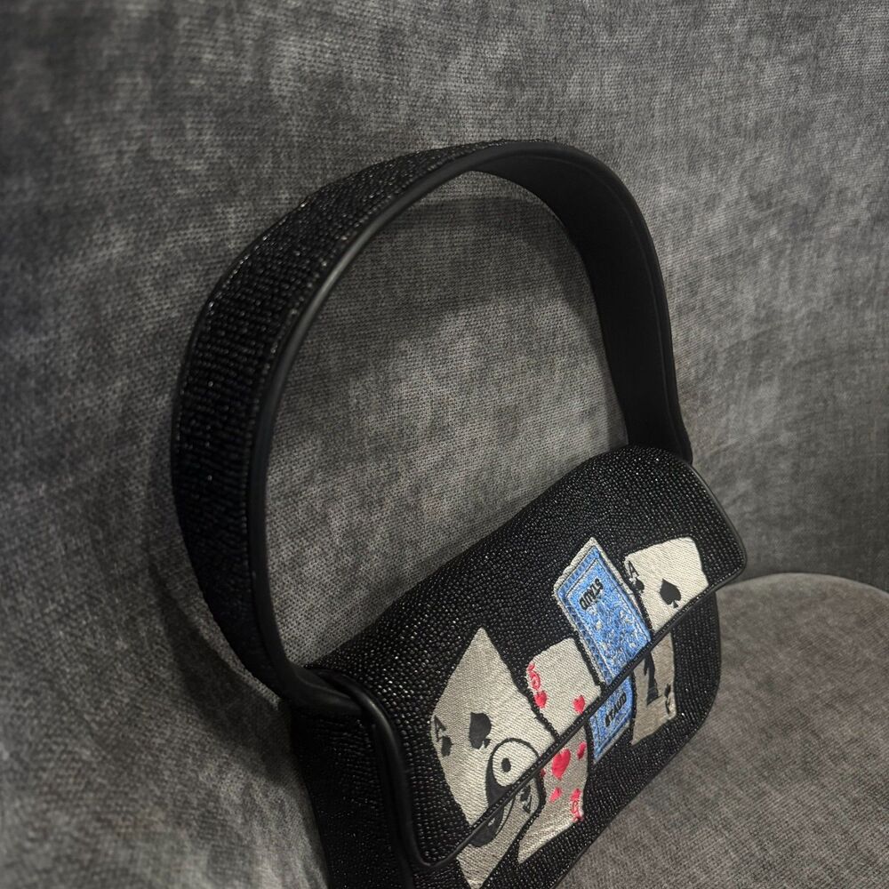 Staud Beaded Tommy Bag House of Cards NEW - Picture 8 of 16